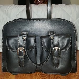 Laptop Bag, Black, Rolling
